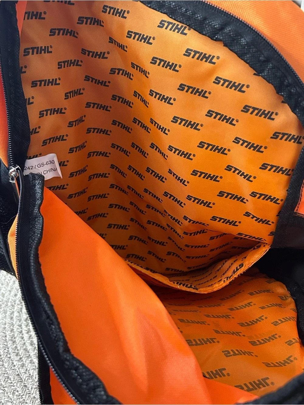 Stihl Blower School Backpack for Kids NWT Orange Black - Picture 6 of 8
